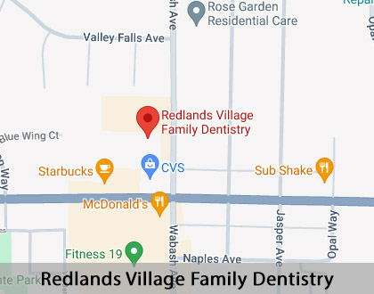 Map image for Kid Friendly Dentist in Redlands, CA